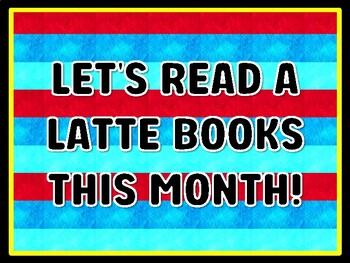 LET'S READ A LATTE BOOKS THIS MONTH! Read Across America Door Décor
