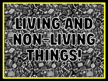 LIVING AND NON-LIVING THINGS! Grade 1 Science Door Decor