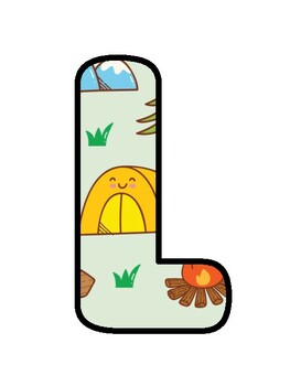 LOOK WHO'S CAMPING HERE!, Camping Bulletin Board Decor