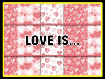 LOVE IS... Valentine's Day Door Décor, Valentine's Day Bulletin Board Décor Kit
