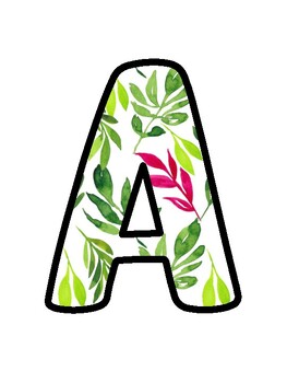 Leaves Bulletin Board Décor Kit, Leaves Letters