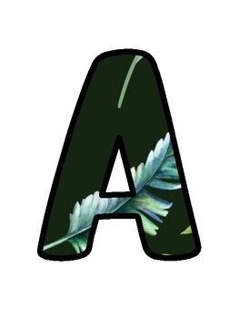 Leaves Bulletin Board Décor Kit, Leaves Letters