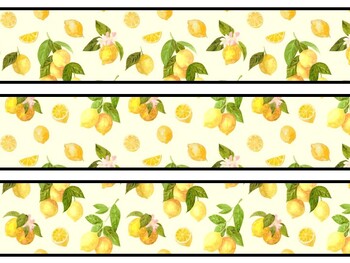 Lemon Bulletin Board Decor Kit, Lemon Letters, Lemon Borders, Lemon Banner, L