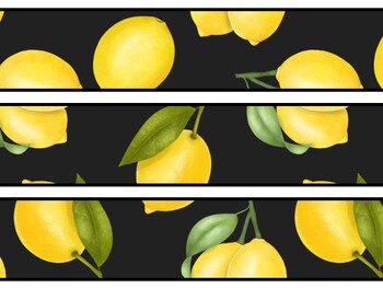 Lemon Bulletin Board Decor Kit, Lemon Letters, Lemon Borders, Lemon Banner, L