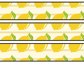 Lemon Bulletin Board Decor Kit, Lemon Letters, Lemon Borders, Lemon Banner, L