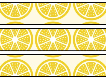 Lemon Bulletin Board Decor Kit, Lemon Letters, Lemon Borders, Lemon Banner, L