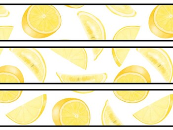 Lemon Bulletin Board Decor Kit, Lemon Letters, Lemon Borders, Lemon Banner, L