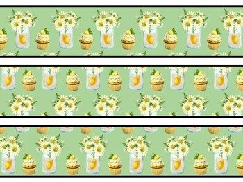 Lemon Bulletin Board Decor Kit, Lemon Letters, Lemon Borders, Lemon Banner, L