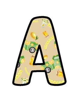 Lemon Bulletin Board Décor Kit, Lemon Letters, Lemon Door Décor,