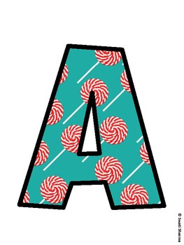 Lollipop Bulletin Board Décor Kit, Lollipop Bulletin Board Letters