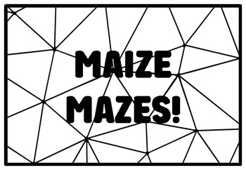 MAIZE MAZES! Hispanic Heritage Month Coloring Pages