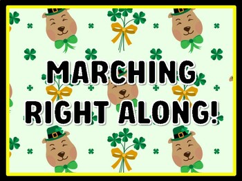 MARCHING RIGHT ALONG! St. Patrick's Day Door Décor, St. Patrick's Day Bulletin