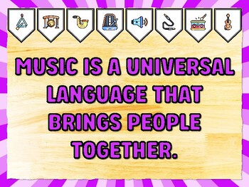 MUSIC IS A UNIVERSAL LANGUAGE THAT BRINGS PEOPLE TOGETHER. Music Bulletin Boa