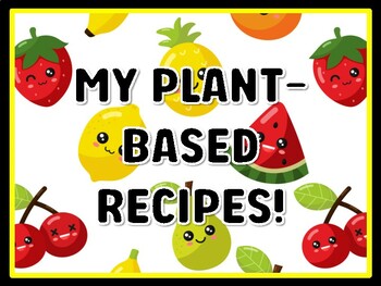 MY PLANT-BASED RECIPES! Health And Nutrition Door Décor