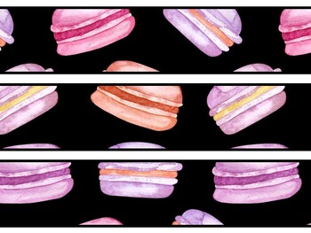 Macaroons Bulletin Board Decor Kit, Macaroons Letters, Macaroons Borders