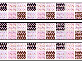 Macaroons Bulletin Board Decor Kit, Macaroons Letters, Macaroons Borders