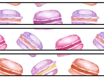 Macaroons Bulletin Board Decor Kit, Macaroons Letters, Macaroons Borders