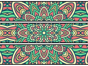 Mandala Bulletin Board Decor Kit, Mandala Letters