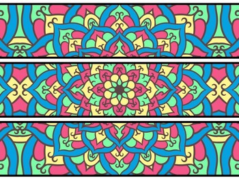Mandala Bulletin Board Decor Kit, Mandala Letters