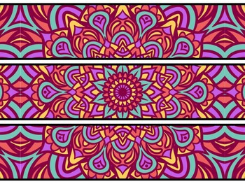 Mandala Bulletin Board Decor Kit, Mandala Letters