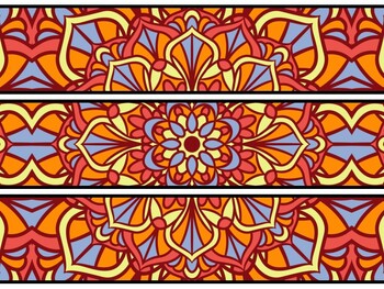 Mandala Bulletin Board Decor Kit, Mandala Letters
