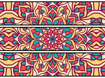 Mandala Bulletin Board Decor Kit, Mandala Letters