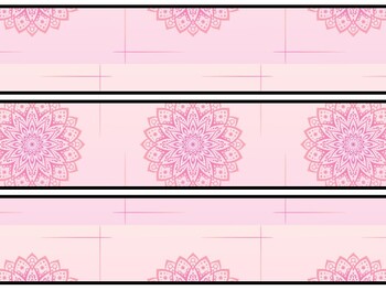 Mandala Bulletin Board Decor Kit, Mandala Letters