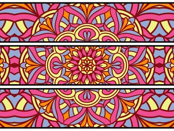 Mandala Bulletin Board Decor Kit, Mandala Letters