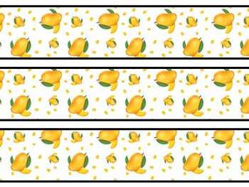 Mango Bulletin Board Decor Kit, Mango Letters