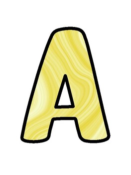 Marble Bulletin Board Décor Kit, Marble Letters