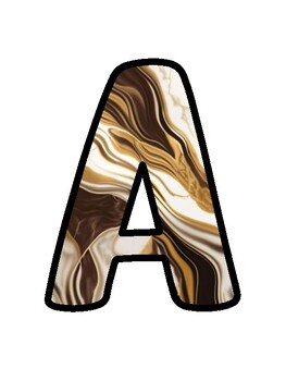 Marble Bulletin Board Décor Kit, Marble Letters