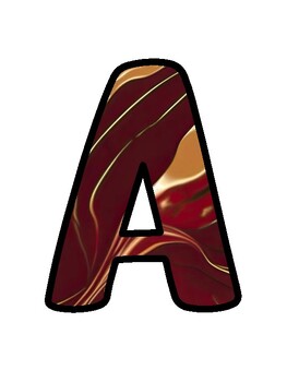 Marble Bulletin Board Décor Kit, Marble Letters