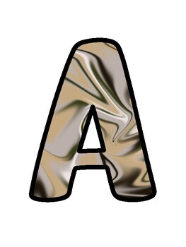 Marble Bulletin Board Décor Kit, Marble Letters