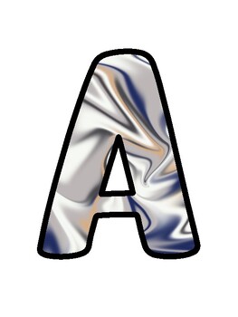 Marble Bulletin Board Décor Kit, Marble Letters