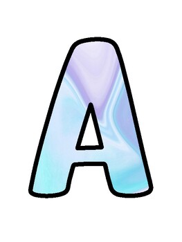 Marble Bulletin Board Décor Kit, Marble Letters