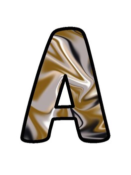 Marble Bulletin Board Décor Kit, Marble Letters