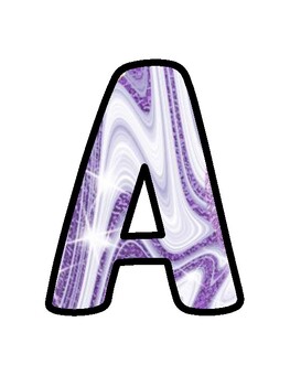 Marble Bulletin Board Décor Kit, Marble Letters