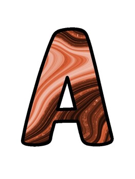 Marble Bulletin Board Décor Kit, Marble Letters