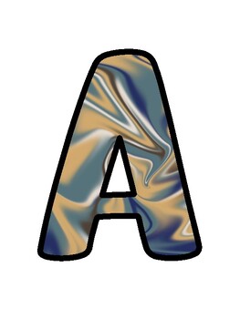 Marble Bulletin Board Décor Kit, Marble Letters