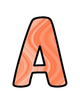 Marble Bulletin Board Décor Kit, Marble Letters