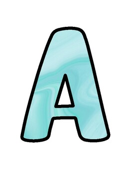 Marble Bulletin Board Décor Kit, Marble Letters