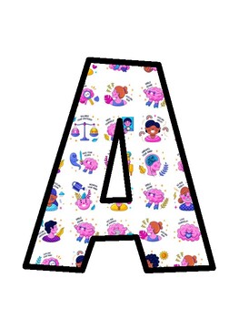 Mental Health Bulletin Board Décor Kit, Mental Health Letters, Mental Health