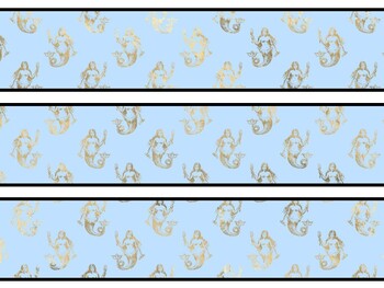 Mermaid Bulletin Board Decor Kit, Mermaid Letters