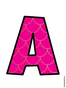 Mermaid Bulletin Board Décor Kit, Mermaid Bulletin Board Letters