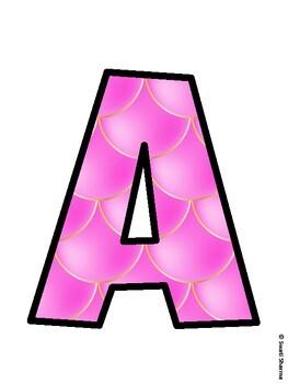 Mermaid Bulletin Board Décor Kit, Mermaid Bulletin Board Letters