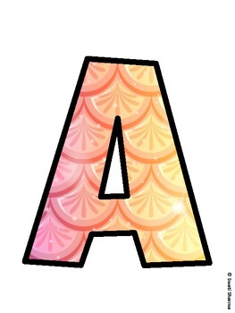 Mermaid Bulletin Board Décor Kit, Mermaid Bulletin Board Letters