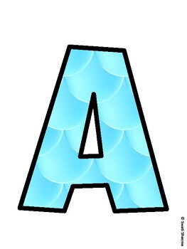 Mermaid Bulletin Board Décor Kit, Mermaid Bulletin Board Letters