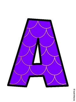 Mermaid Bulletin Board Décor Kit, Mermaid Bulletin Board Letters