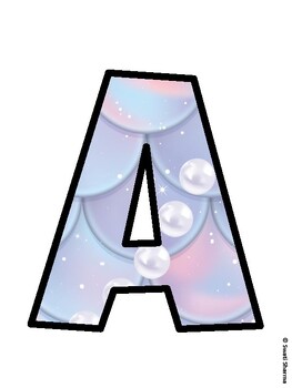 Mermaid Bulletin Board Décor Kit, Mermaid Bulletin Board Letters