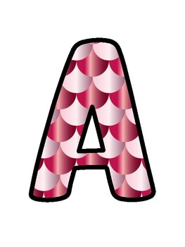 Mermaid Bulletin Board Décor Kit, Mermaid Letters